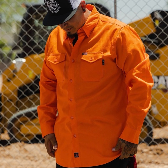 DIXXON Other - DIXXON Men's Bright Orange Button Down Shirt.